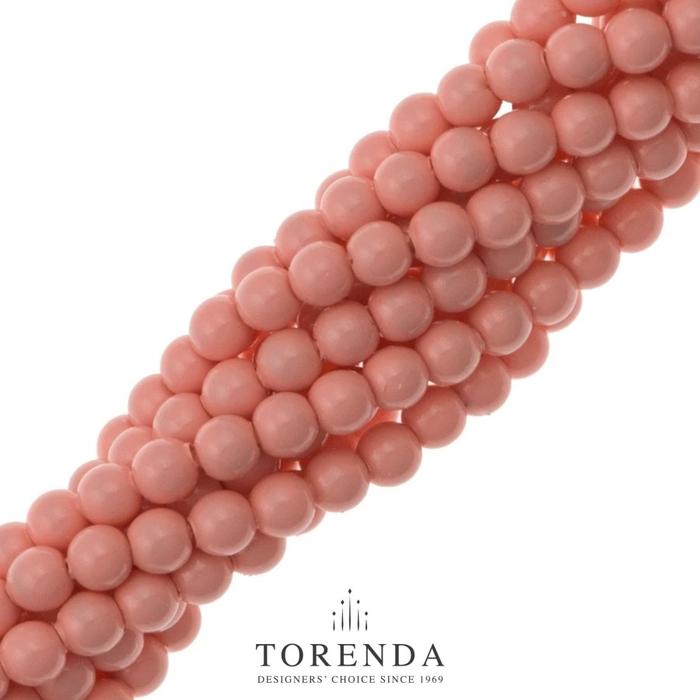Gambar Torenda Pearl Mutiara T5810 Payet Jahit 4mm - Varian Warna/PCS - Coral dari Torenda undefined Tokopedia