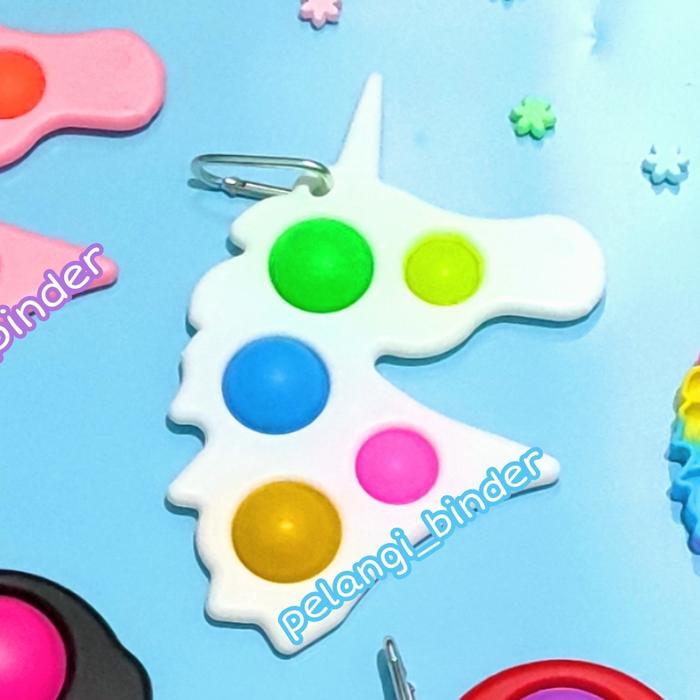 Gambar simple dimple pop it - unicorn putih dari pelangicolour undefined Tokopedia