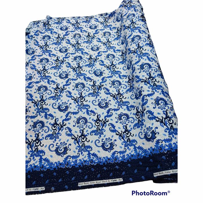 Gambar Kain batik semi sutra halus - Biru dari frenlyshoop undefined Tokopedia
