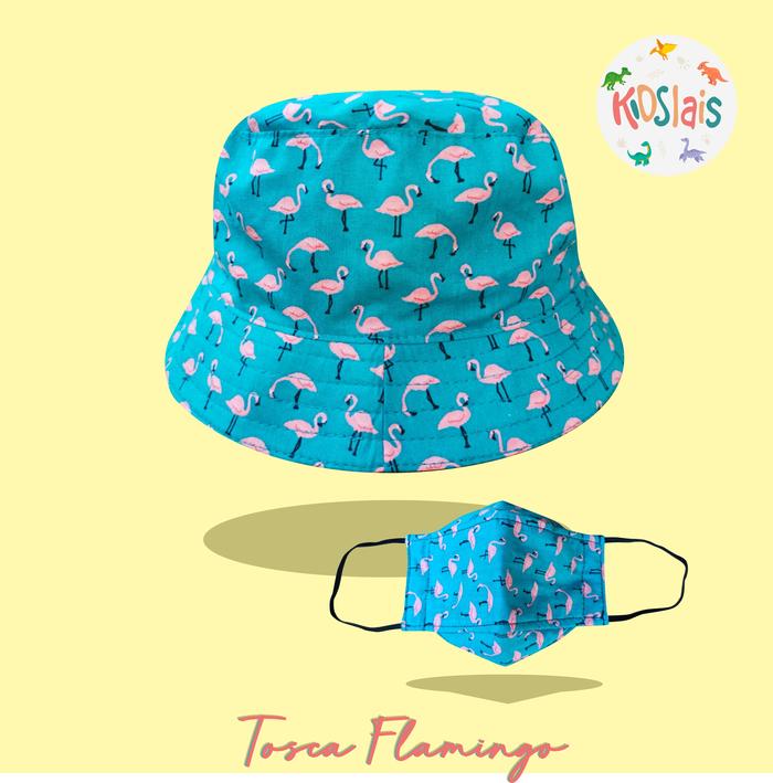 Promo Topi Anak Bucket Hat Masker Tosca 