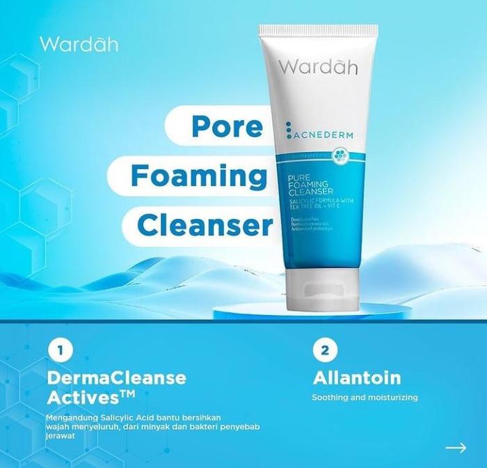 Gambar Wardah acnederm series - Pore FoamingCle dari Panda202 undefined Tokopedia