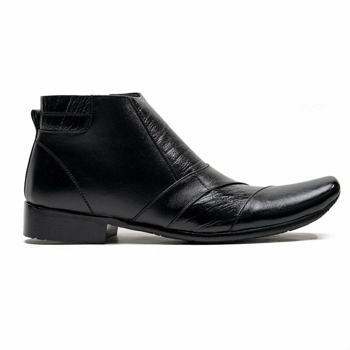 Gambar Sepatu Boot Formal Pria Kulit Asli Kulit Asli Zippe 2230H - Hitam, 38 dari berkah official3 undefined Tokopedia