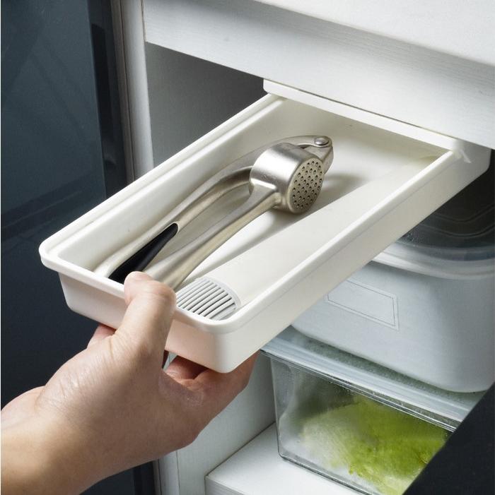 Gambar YHOME Laci Tempel Tambahan Bawah Meja Laci Tempel Portable Y168 - WHITE, S dari YHOME LIVING undefined Tokopedia