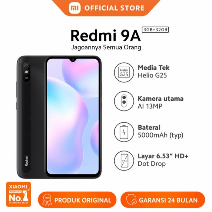 Gambar XIAOMI REDMI 9A 2/32Gb Garansi RESMI - Hitam dari ZONAponselLEMBANG undefined Tokopedia