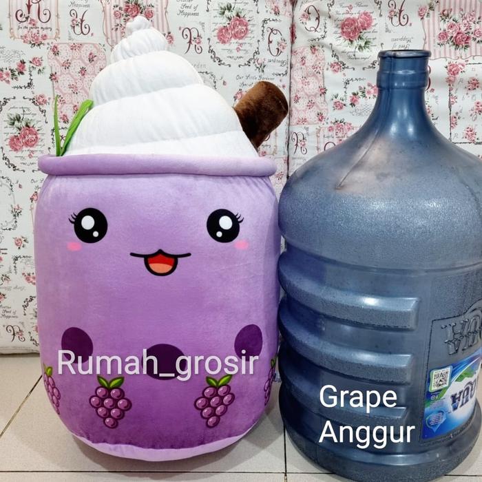 Gambar Boneka Boba Ice Cream Brown Sugar Strawberry Grape Ukuran Jumbo - ICE CREAM GRAPE dari My Online Shops undefined Tokopedia