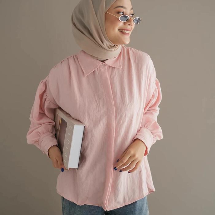 Gambar MOISA SHIRT MYRUBYLICIOUS - DUSTY PINK dari MYRUBYLICIOUS COLLECTIONS undefined Tokopedia
