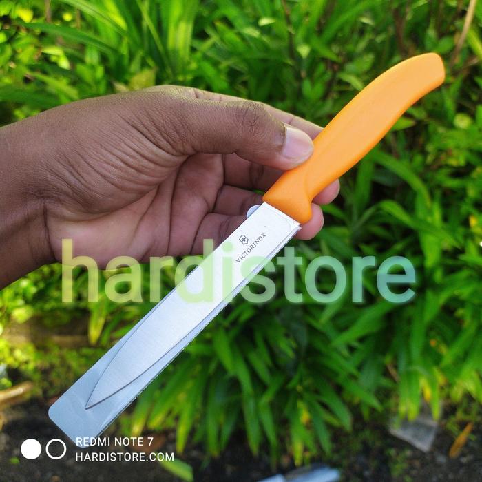 Gambar Victorinox Pisau Pengupas Paring Knife 10 cm Model 6.7706.L119 Orange Handle Original Tajam & Tahan Karat Cocok untuk Chef dan Dapur Keluarga - Orange dari Hardistore Superpisau undefined Tokopedia