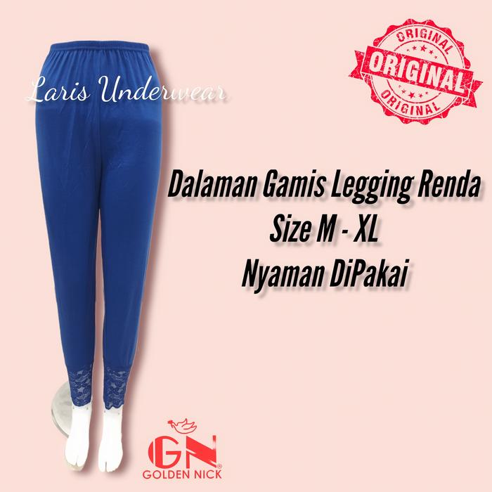Gambar Dalaman Gamis Celana Renda/Dalaman Golden Nick/Legging Renda/Katun - Biru, M dari CLOVERSHOP86 undefined Tokopedia