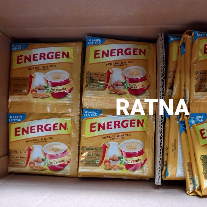 Gambar ENERGEN VANILA/PUTIH SEREAL SUSU ENERGI 29gr 1 Renteng isi 10 Sachet dari Ratna-PRY undefined Tokopedia
