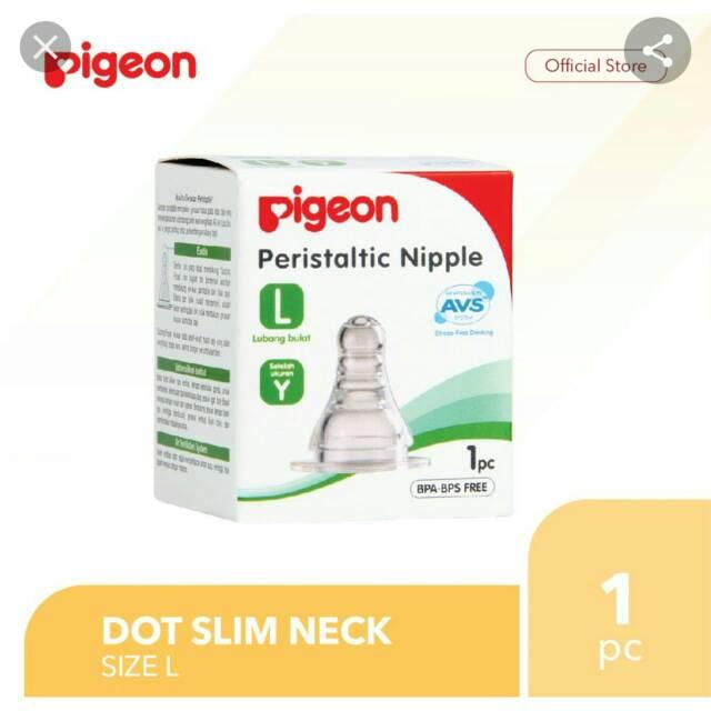 Pigeon Peristaltic Nipple L Slim Neck Bottle 1pcs