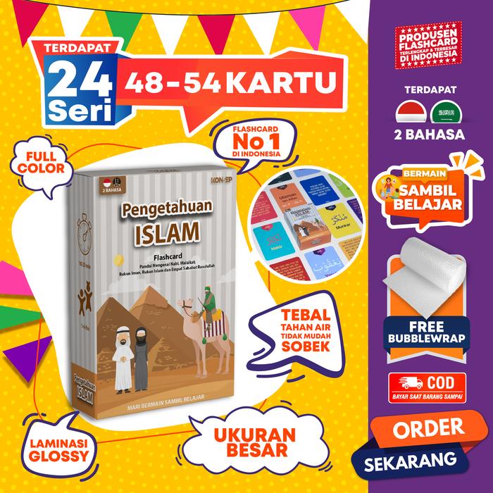 Gambar Flashcard Konsep Mainan Edukasi Kartu Pintar Anak Balita Terlengkap - P.Islam dari konsep studio undefined Tokopedia