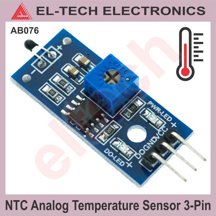 Gambar NTC Thermistors Analog Digital Temperature Thermometer Module Sensor - 3-Pin dari ELTECH online undefined Tokopedia