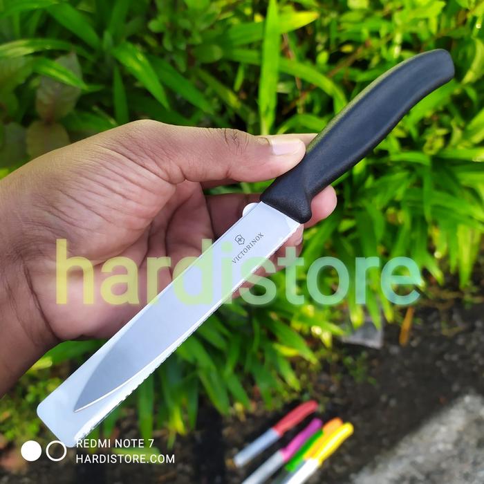 Gambar Pisau Pengupas Victorinox Paring Knife 10 cm - 6.7706.L114 Green Tajam - Hitam dari Hardistore Superpisau undefined Tokopedia