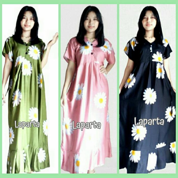 Maxi Dress Wanita Rayon Daisy 