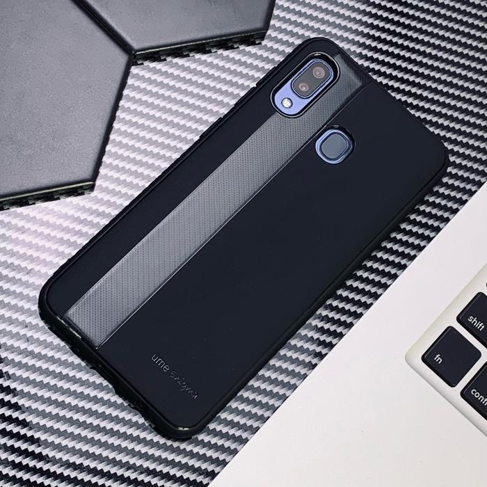 Gambar SAMSUNG GALAXY A20 A205 UME ENIGMA SOFT CASE SILICONE CARBON - Hitam dari Original Shop Nillkin undefined Tokopedia