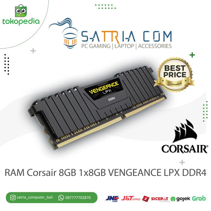 Ram Corsair 8gb 1x8gb Vengeance Lpx Ddr4 Pc3200 C16 135v Black