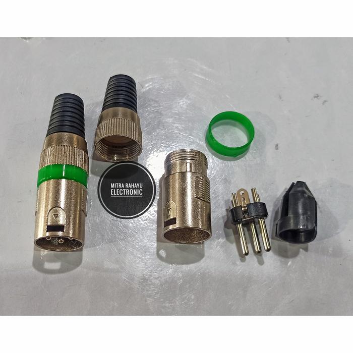 Gambar Jack Canon 3 Pin Canare Besi Mixer Konektor Connector XLR dari Mitra Rahayu Electronic undefined Tokopedia