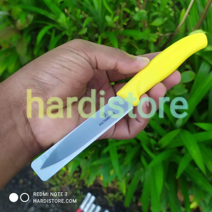 Gambar Pisau Buah 8 cm Victorinox Paring Knife 6.7606.L118 Yellow Asli Swiss - Kuning dari Hardistore Superpisau undefined Tokopedia