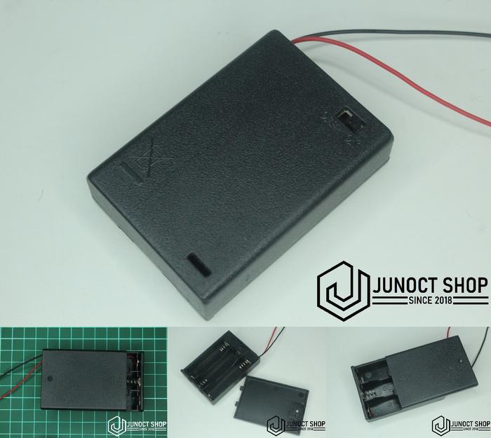 Gambar TEMPAT BATERAI BATRE ON OFF - tmpt 3 AA on of dari Junoct Shop undefined Tokopedia