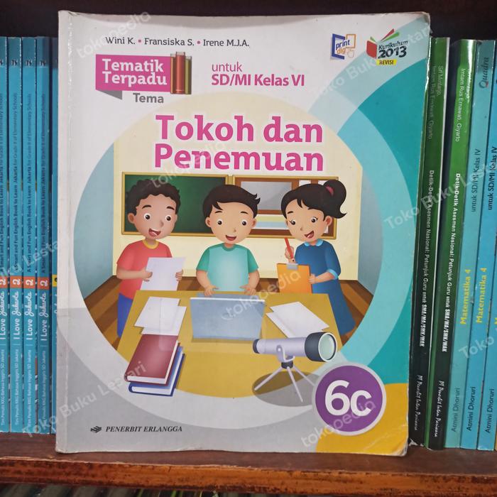 Gambar BUKU BEKAS TEMATIK TERPADU KELAS 6 SD JILID 6C ERLANGGA KURIKULUM 2013 dari Toko Buku Lestari undefined Tokopedia