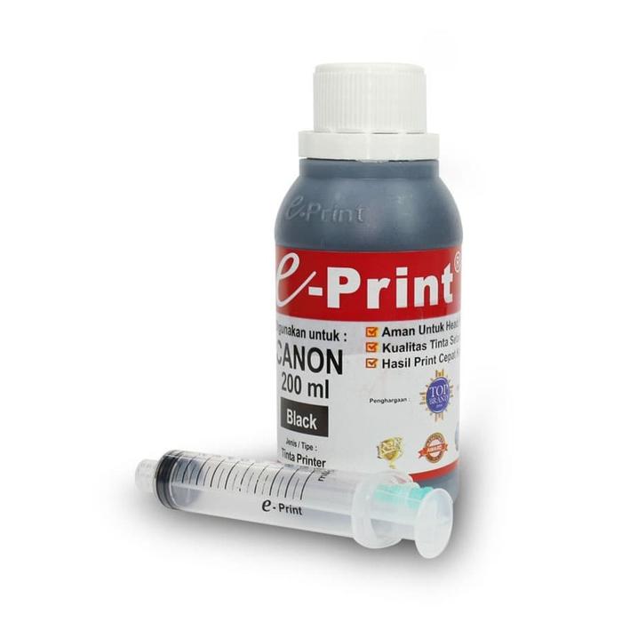 Gambar REFILL E-PRINT TINTA 200ML FOR CANON - Black dari Megacomp Online undefined Tokopedia