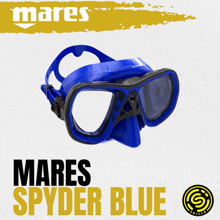 Gambar Mares Spyder Mask Freediving Spearfishing Low Volume - Blue dari Skilla Gears undefined Tokopedia