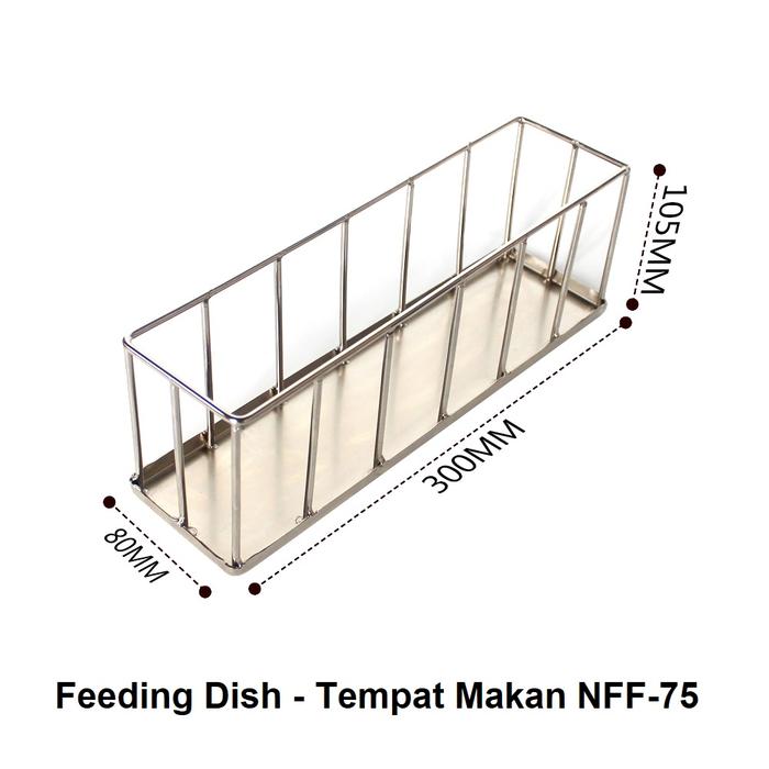 Gambar Feeding Dish Stainless Steel Tempat Makan Kura Reptil Segi 4 NFF-75 - Segi4 Stainless dari Nomoy Pet Murah Indonesia undefined Tokopedia