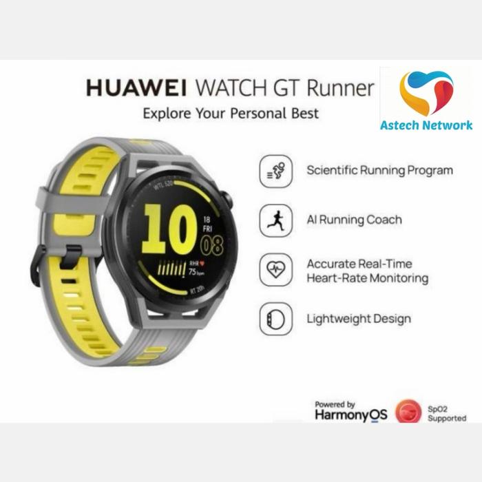 Gambar HUAWEI WATCH GT RUNNER GARANSI RESMI - Grey dari Astech Network Official undefined Tokopedia