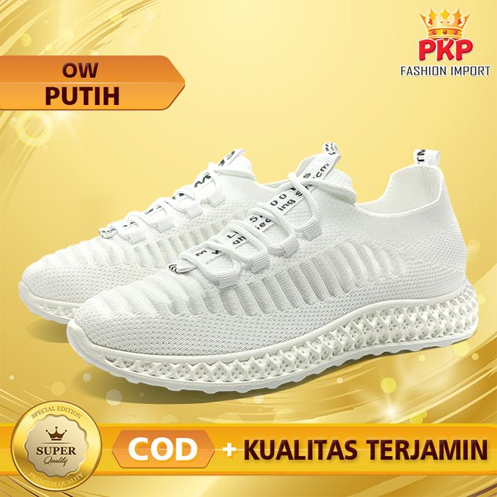 Gambar Sepatu Sneakers Wanita Spatu Sneaker Sport Olahraga Import Cewe Joging - Putih, 41 dari PKP FASHION IMPORT undefined Tokopedia