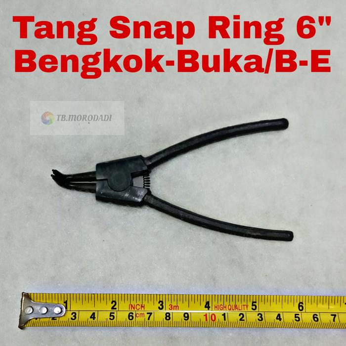Gambar Tang Snap Ring 6" B E - Tang Ring Per 6 Inch Bengkok Buka dari TB MORODADI undefined Tokopedia
