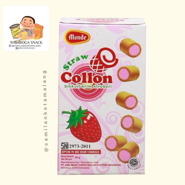 Gambar MONDE COLLON CHOCO/ STRAWBERRY/VANILLA 50gr - Strawberi dari camilankotamalang Wiraboga undefined Tokopedia