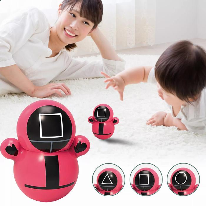 Gambar mrcaisen BONEKA GOYANG SQUID GAME Tumbler Doll Decompression Toys - Merah kotak dari mrcaisen undefined Tokopedia