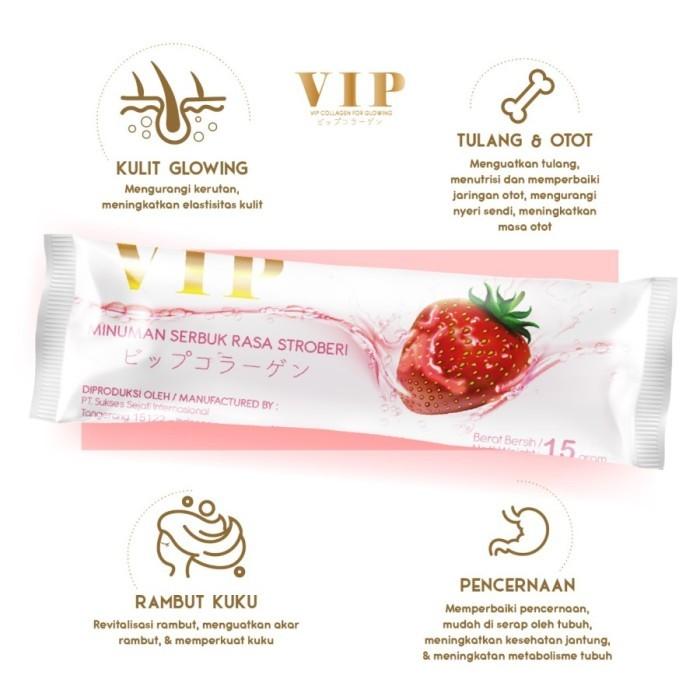Gambar VIP Collagen Drink Minuman Serbuk Kolagen Suplemen Pemutih Kulit BPOM - vip collagen dari Beauty Indo1 undefined Tokopedia