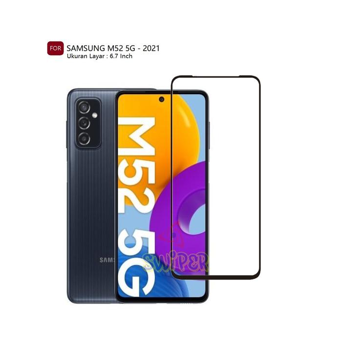 Jual Tempered Glass 5D SAMSUNG M52 5G 2021 Full Cover Layar
