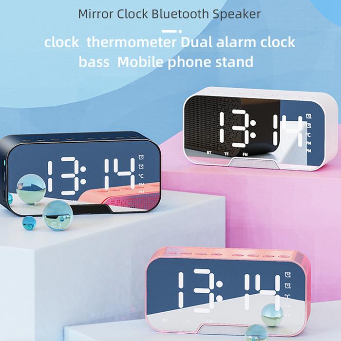 Jual Jovitech Speaker Bluetooth 5.0 Jam Alarm Led Display Ultra Bass S10 S15 Purple Di Seller
