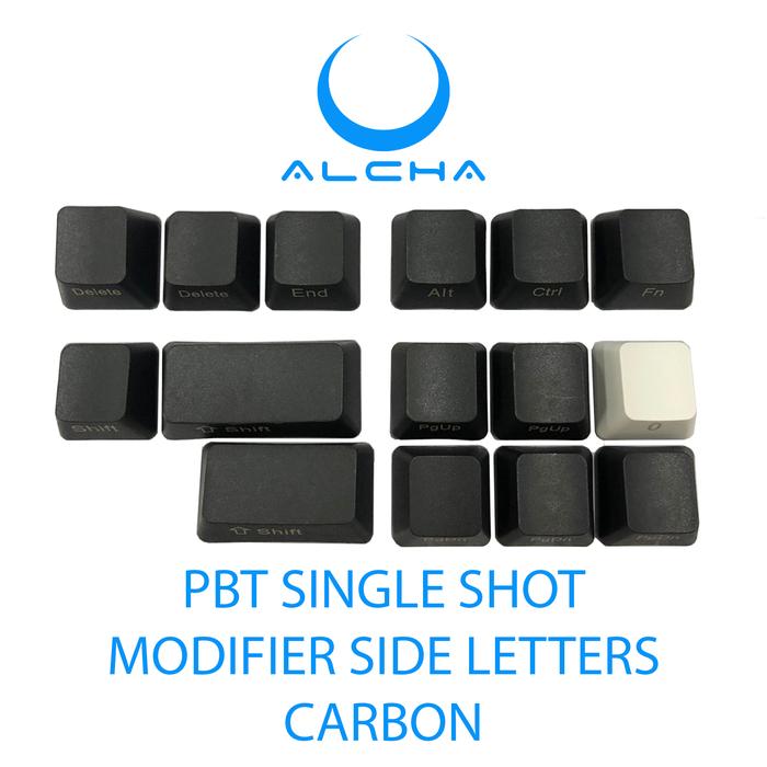 Gambar ALCHA KEYCAPS PBT MODIFIER 15 KEYS SINGLE SHOT - SIDE CARBON dari BMS Group Tech undefined Tokopedia