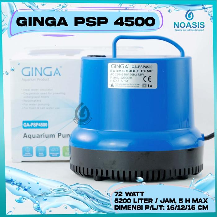 Gambar Pompa Air Celup Aquarium 72 W Ginga Ga Psp 4500 Psp-4500 Kolam Ikan dari GudangExis undefined Tokopedia