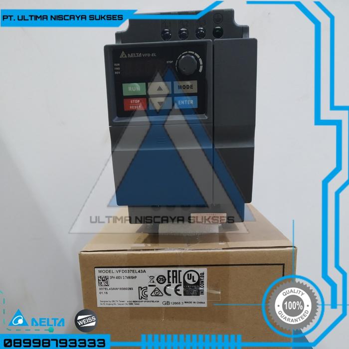 Jual VFD037EL43A INVERTER DELTA VFD-EL 3.7KW 380VOLT 3PHASE 5HP ...
