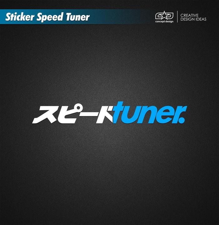 Gambar Sticker Speed Tuner White Blue - Putih Biru dari Concept Design_NEW undefined Tokopedia