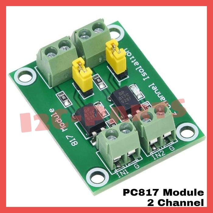 Jual PC817 2 Channel Optocoupler Isolation Board 2 CH Opto Module
