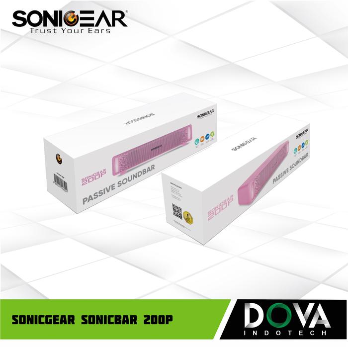 Gambar SonicGear 200P Powerful SoundBar Speakers with Brilliant Light Effect - Merah Muda, Bluetooth dari Dova Indotech undefined Tokopedia