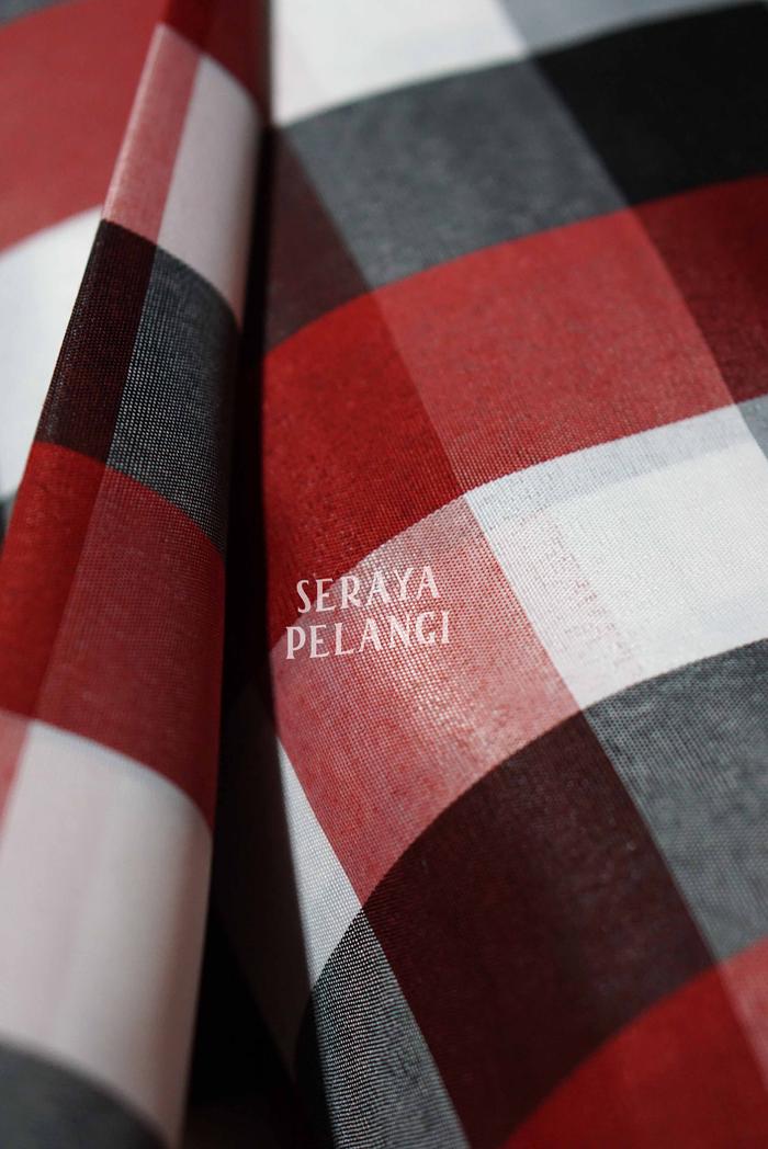 Gambar [PER METER] Kain Poleng | Kain Bali Meteran Dekorasi Kotak Catur Hitam - Tridatu dari Seraya Pelangi undefined Tokopedia