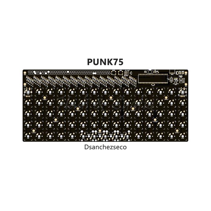 Jual Punk75 ortho mecha ortholinear mechanical keyboard pcb - Kota