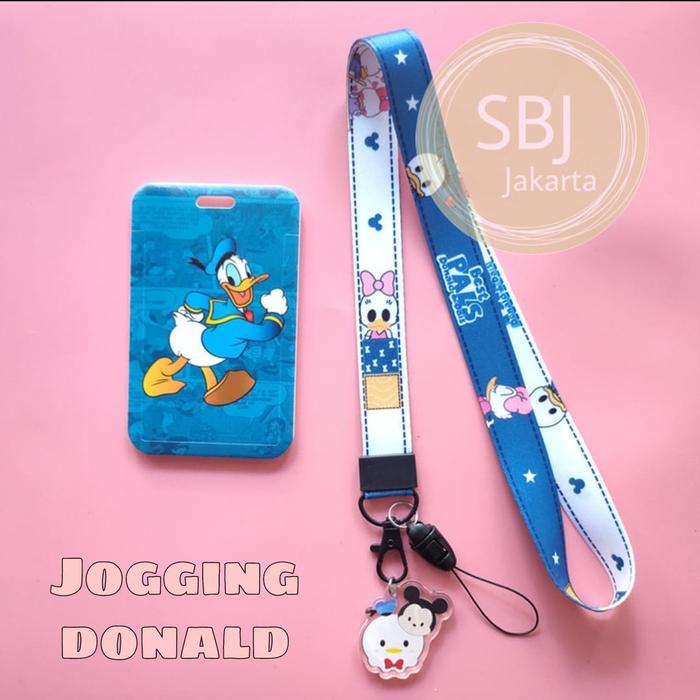 Gambar Tempat kartu / ID card holder / tempat flash card e toll / name tag - JOGGING DONALD dari Genki Ritchi undefined Tokopedia
