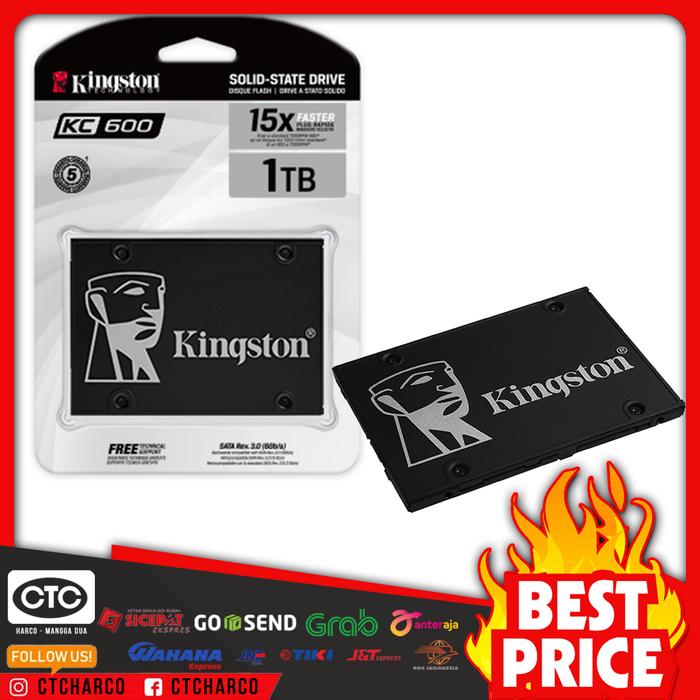 Promo SSD Kingston KC600 1TB SSD SATA Komputer Laptop Notebook