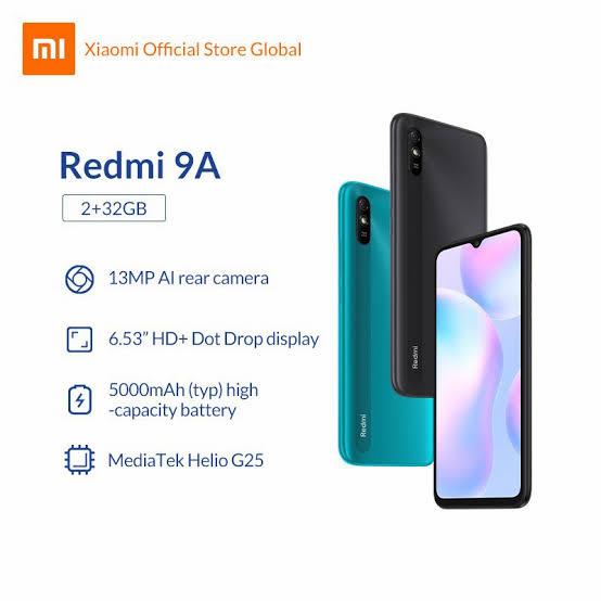 Gambar Redmi 9A New Segel Box 3/32 3GB 32GB Garansi Resmi Xiaomi Indonesia - Redmi 9A 2/32gb dari Zeil store undefined Tokopedia