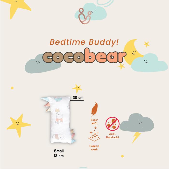 Gambar Cocobear by Cocomi Bedtime Buddy Pillow bantal Tencel anak - Small dari cocomi id undefined Tokopedia