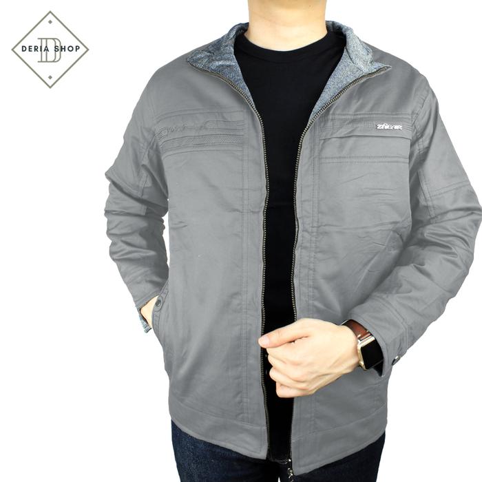 Gambar Jaket Katun Pria Cowok Bolak balik Motor Impor Fashion Murah Adem - Hijau, M dari Deria Shop undefined 5 Tokopedia