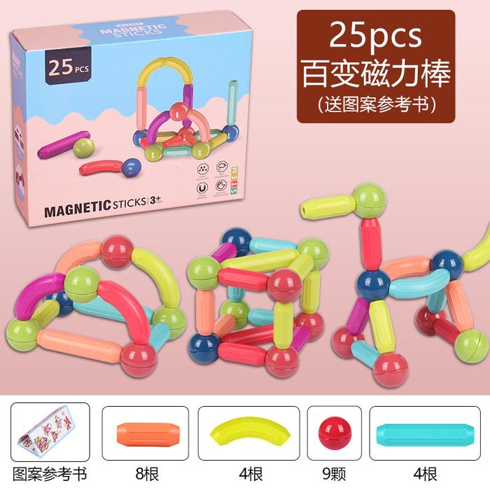 Gambar TweedyToys - Magnetic Sticks Toys & Balls / Mainan Edukasi Stik Magnet - Isi 25 pcs dari TweedyToys undefined Tokopedia