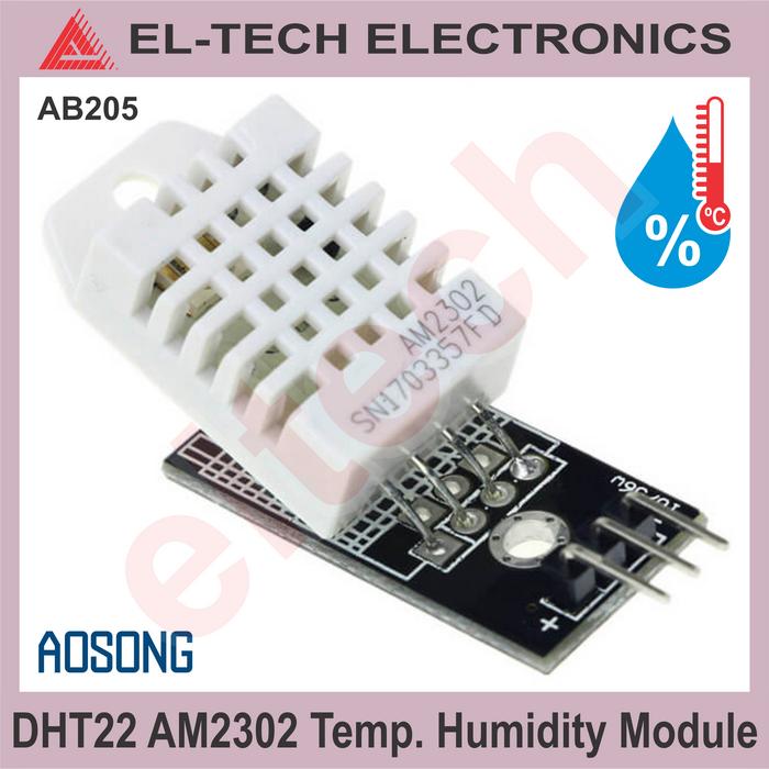 Gambar DHT-22 DHT22 AM2302 Temperature Humidity Sensor Ukur Suhu Kelembaban - Module dari ELTECH online undefined Tokopedia